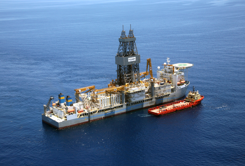 Moonpool dance on the Pacific Santa Ana Subsea MudLift Drilling system