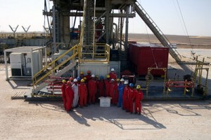 The rig crew on Oman KCA DEUTAG’s Rig T-78 celebrates achieving one year without a single recordable injury.
