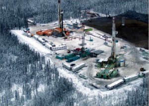 Not much resulted from Apache’s initial foray into northeast British Columbia’s Ootla area to test Keg River carbonates in 2001. In 2008, however, the area was identified as potentially one of the largest shale gas plays in North America. Copyright Jeff Heger 2006, Apache Corp