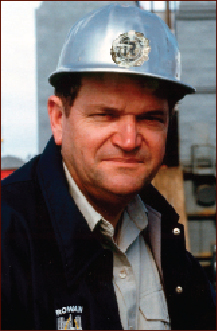 This picture shows Bob Palmer on one of Rowan’s rigs while he was chairman, CEO and president of the company.