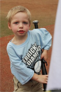 One of the bat boys at the tournament. All of the bat boys and bat   girls are former patients at Texas Children’s Hospital.
