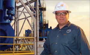 Brian “Bru” Brurud conducts the training mentoring stage of the Check 6 “Performance Excellence” Rig Training Program aboard Transocean’s Development Driller I rig.