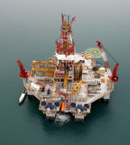 Diamond Offshore Drilling Inc.'s deepwater semisubmersible Ocean Endeavor.