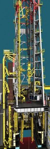 Figure 3: Layout of the pipehandling system on the Maersk Developer.