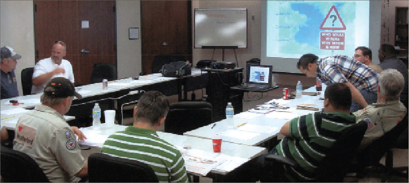 IADC performs an audit of an HSE Rig Pass-accredited training class on 11 August 2010 at a Weatherford International facility in Lafayette, La.