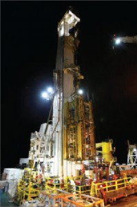 Huisman’s Q4000 multipurpose tower was used to lift the crippled BOP of the Macondo well to surface for investigation last year after the well was plugged with cement.