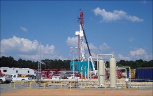 At Encana’s Jackson Davis 35 well hub in the Haynesville play, De Soto Parish, La., HPHT wells can have bottomhole temperatures of up to 380°F and pressures between 10,000 and 11,000 psi.