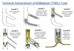 The Technical Advancement of Multilaterals (TAML) group developed a multilateral classification system that serves as the industry standard for describing multilateral wells.
