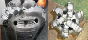 Hess Corp recently launched a drilling optimization program in North Dakota called SmartDrill. Whereas a lateral section used to require three BHAs and the bit was severely damaged (left), after SmartDrill was implemented, only one BHA was needed to reach TD and the bit that was pulled looked like new (right).