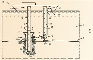 Figure 5: To enable dual-gradient riserless drilling on the DrillSLIM vessels, a trip saver was designed in to support a 9 5/8-in. casing with a subsea pump to take fluid returns while drilling dual gradient. A dummy flow line was also designed into the substructure to close the flow loop while drilling dual gradient.