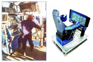 The modern-day driller’s chair (right) comes with an increased amount of information that may be an overload for human capabilities.