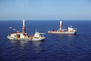 The Noble Bully 1 and the Noble Globetrotter 1 each feature a multipurpose tower in place of a traditional derrick. Integrated technologies on the rigs help decrease the environmental footprint and the overall size of the ships. Both deepwater drillships are operating for Shell in the Gulf of Mexico.