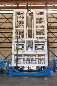 GE’s MaxLift 1800 Pump enables dual-gradient drilling (DGD) in deepwater applications and can deliver up to 1,800 gal/min at pressures up to 6,500 psi. The system can drill in tighter fracture and pore pressure gradients of heavy subsalt plays, making historically unreachable reservoirs possible to reach. The pump was developed from a joint industry project with Chevron. 