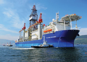 Vantage Drilling’s drillship, the Platinum Explorer, is working under a five-year contract for India’s ONGC. The ship is designed for water depths up to 12,000 ft.