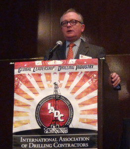 Larry Dickerson, Diamond Offshore Drilling president and CEO, was a keynote speaker at the 2013 IADC HSE & Training Conference. He announced his retirement but will remain CEO until his successor joins the company.