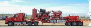 The first Halliburton dual-fuel Q-10 pump was scheduled to be run in Colorado this summer. The pump is part of the company’s Frac of the Future, designed to reduce wellsite footprint, improve environmental performance and enhance reliability.