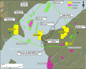 NordAq Energy kicked off a drilling program in the Cook Inlet in 2010. It drilled its first well in the Tiger Eye Central prospect last year and recently finished a second well. Anakema will be the next prospect, with potential for six additional wells at Shadura.