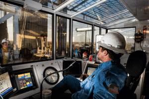 Independence Contract Drilling’s ShaleDriller Rig 202 features a climate-controlled driller’s cabin and advanced mechanization features, such as AC top drives, iron roughnecks and hydraulic catwalks.