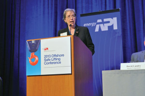 Dr Brenda Kelly, IADC senior director of program development, shares the newest IADC statistics for cranes and crane operations safety at the 2013 API Offshore Safe Lifting Conference in Houston, 16-17 July.