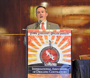 Paul Breaux, IADC director, onshore HSE, speaks at the 2013 IADC Drilling Onshore Conference in Houston on 16 May.