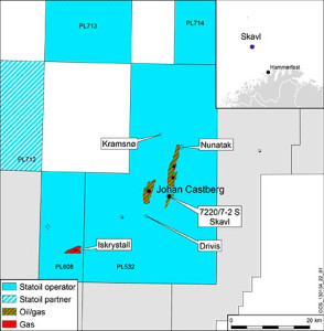 The Skavl well was the third of the four wells in the Johan Castberg area that Statoil had planned to drill in 2013.