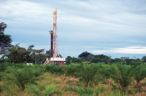 Nabors Rig 990, a PACE-2 1,500-hp AC electric rig, is one of 13 rigs drilling conventional oil and gas wells in Colombia’s Llanos Basin for state-owned oil company Ecopetrol. 