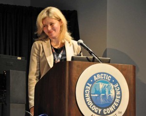 Speaking at the 2014 Arctic Technology Conference in February in Houston, Maria Urycheva of the University of Stavanger presented a new Arctic jackup concept featuring tubular-shaped legs that resist ice impact. 