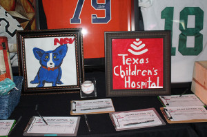Artwork created by patients at the Texas Children’s Hospital (TCH) Cancer Center were among silent auction items at the Field of Dreams gala for the annual Derricks & Diamonds fundraising event. More than $2 million has been raised over the past decade through the Derricks & Diamonds event.