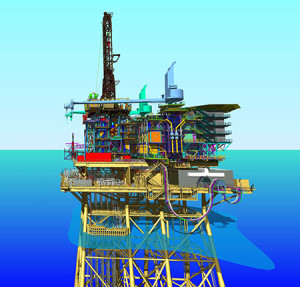 The Modular Offshore Rig Facility has two main modules - the drilling equipment set  and the drilling support module - that can be delivered using the client’s service fleet and then assembled using a combination of crane systems.