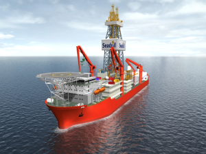 The West Jupiter, due for delivery in August, will be capable of operating in water depths up to 12,000 ft and drilling depths up to 37,500 ft. Total has awarded Seadrill a five-year contract for the ultra-deepwater drillship.
