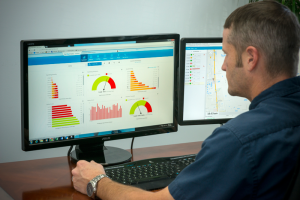 Inspection Oilfield Services (IOS) Operations Manager Cody Burden uses GPS software to analyze employees’ driving habits and track vehicle movement. In-vehicle monitoring systems can record data such as time, speed, acceleration, deceleration and seat belt use.