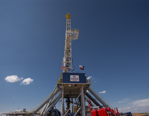 Independence Contract Drilling’s Rig 205, currently working in the Permian Basin, is among the company’s fleet of 11 onshore rigs. Three more are under construction, due out in early to mid-2015.