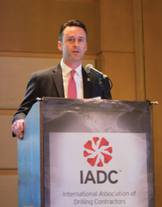 Jason McFarland speaks at the 2016 SPE/IADC Managed Pressure Drilling and Underbalanced Operations Conference, held 12-13 April in Galveston, Texas. Mr McFarland stepped into his role as President of IADC in March and, throughout this year, has been working to identify members’ critical needs and bringing members together to develop solutions. 