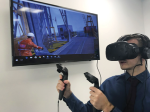 Drilling Systems has created virtual reality training modules that are used for everything from allowing new employees to familiarize themselves with the rig to scenario-based exercises that allow employees to safely practice their response to high-risk events. 